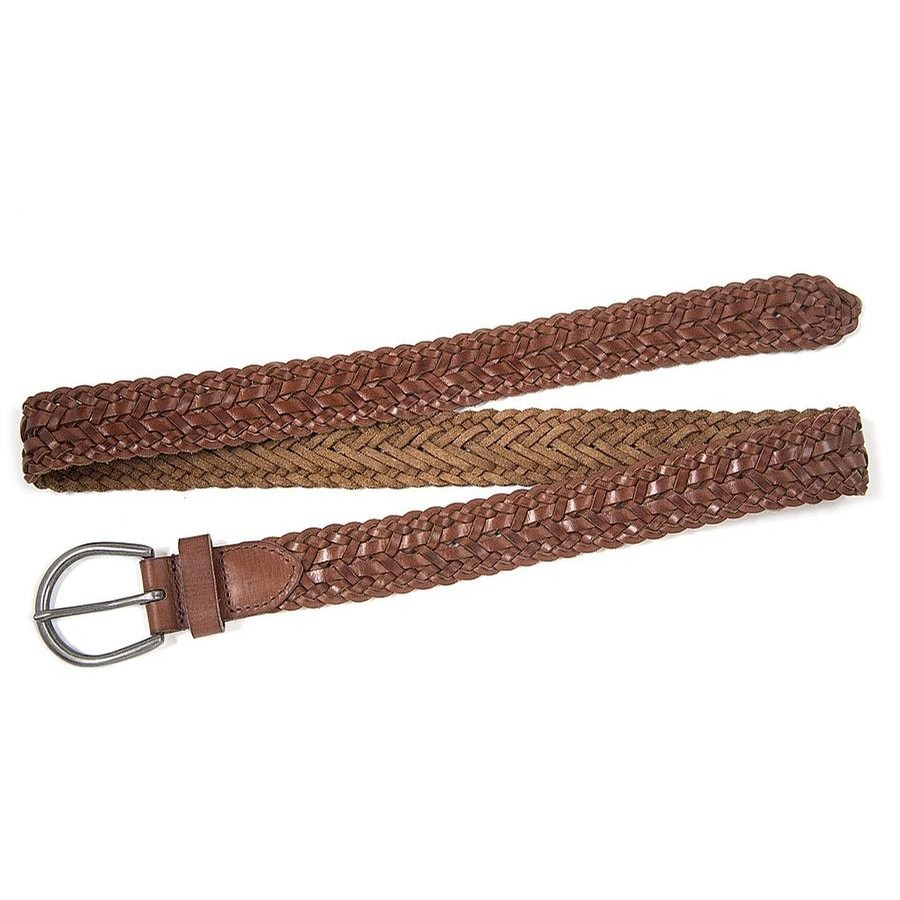 Aaltje Braided Leather Belt (Cognac)