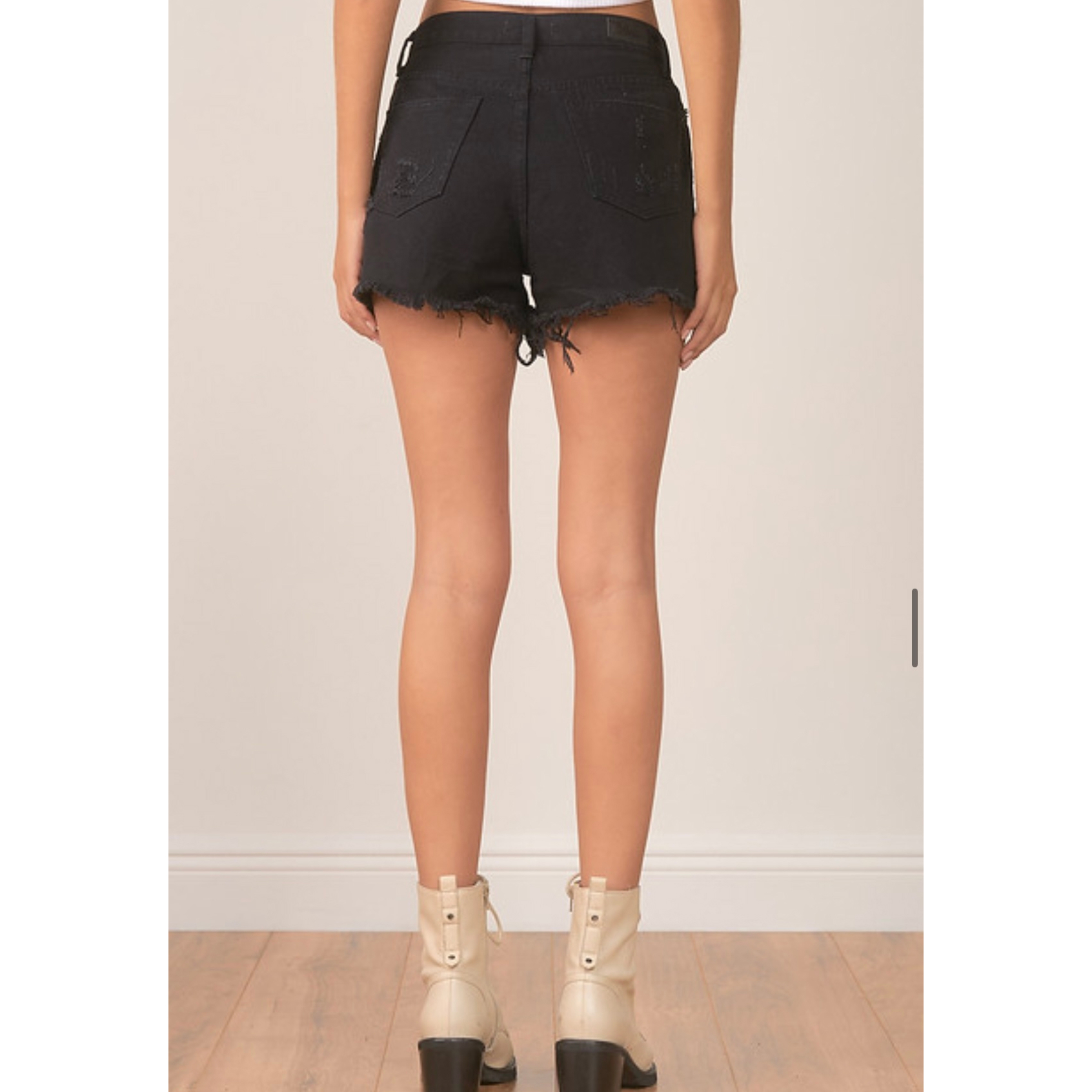 Cutoff Shorts (Black)