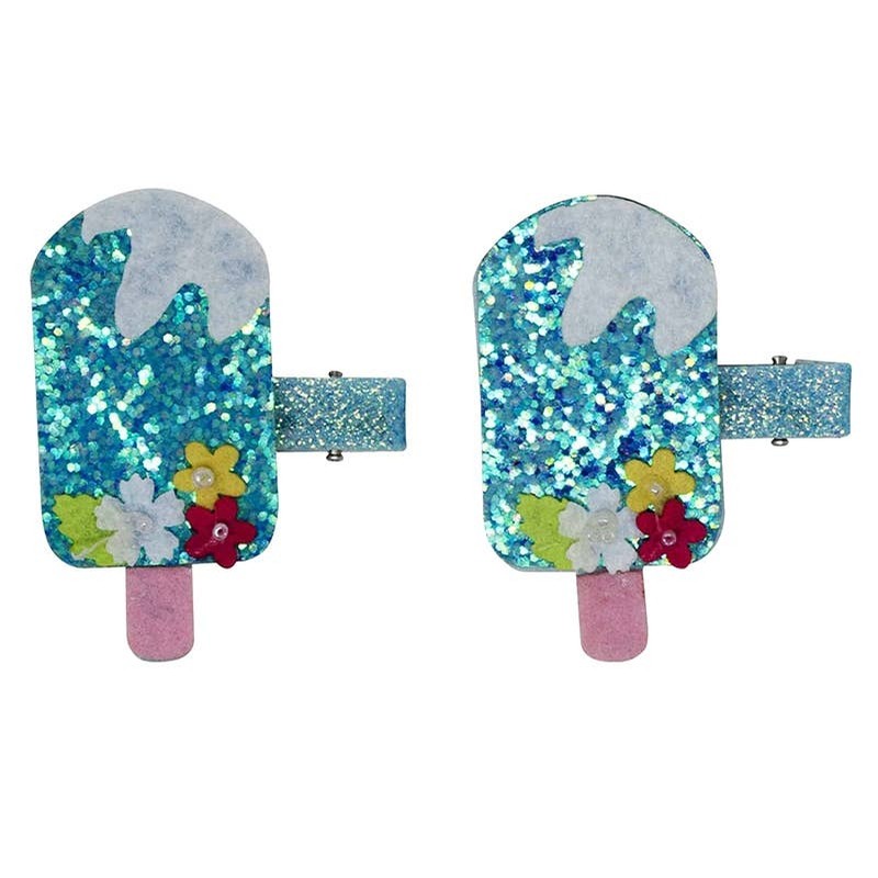 Hair Clips (Blue Popsicle)