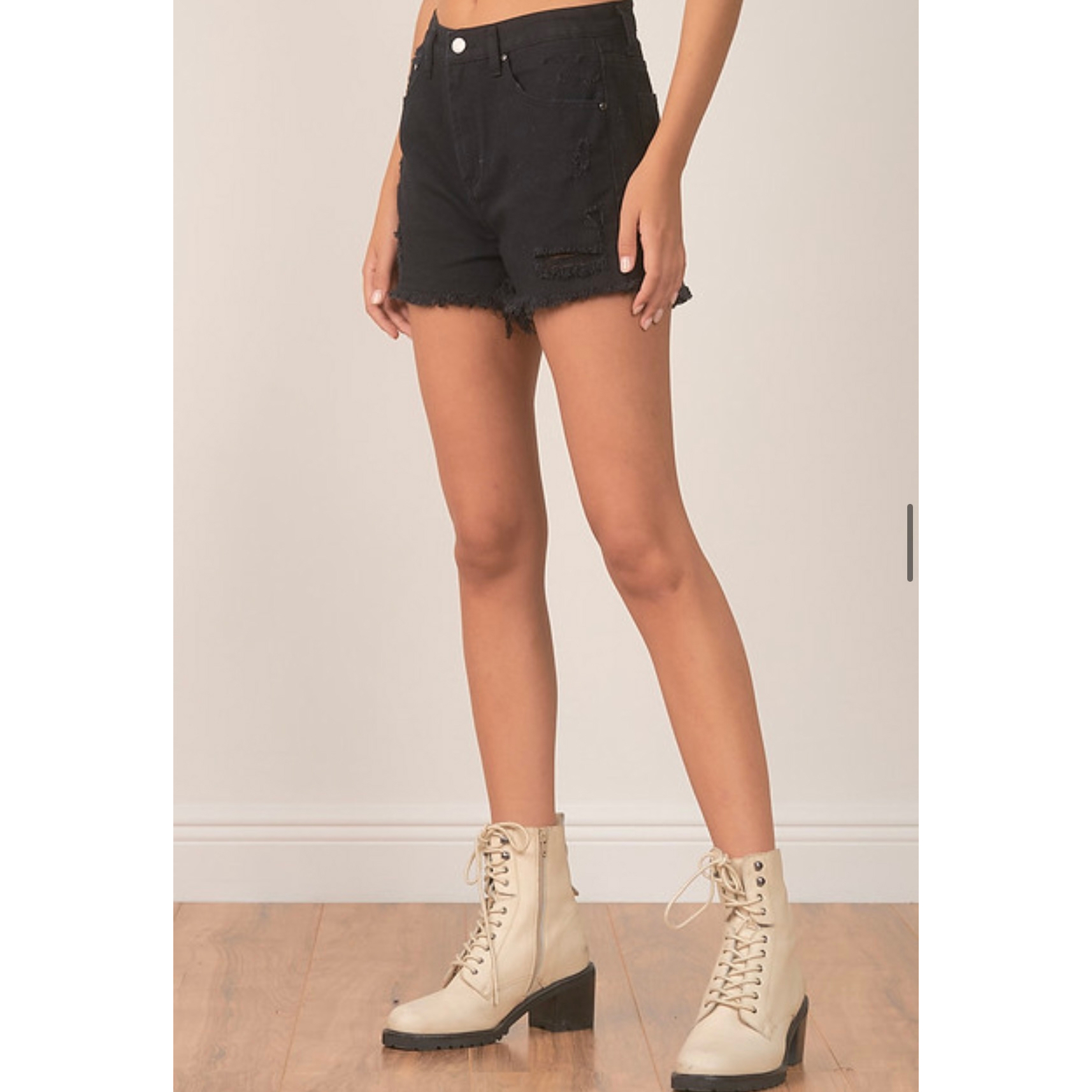 Cutoff Shorts (Black)