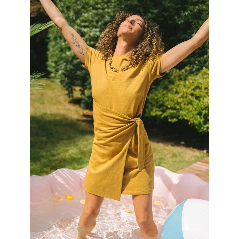 Paradise Wrap Dress (Palm)