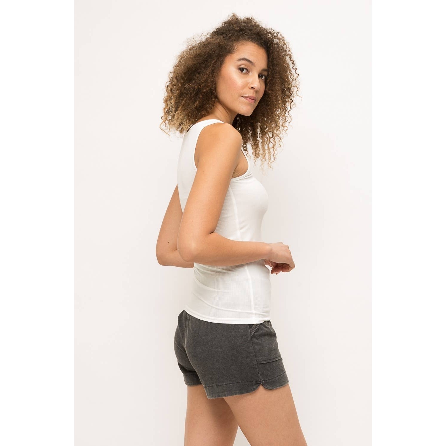 Basic Layering Tank Top (White)