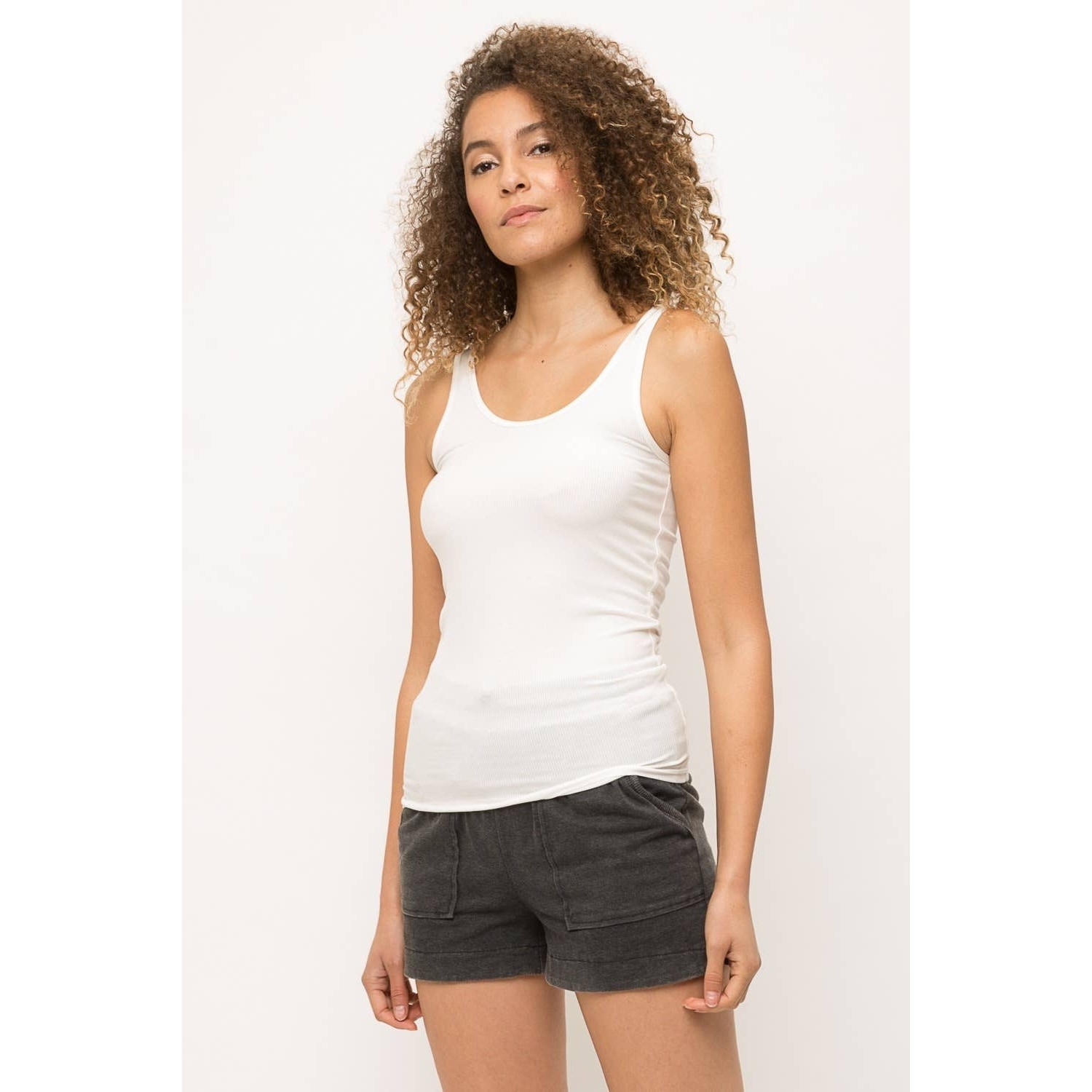 Basic Layering Tank Top (White)