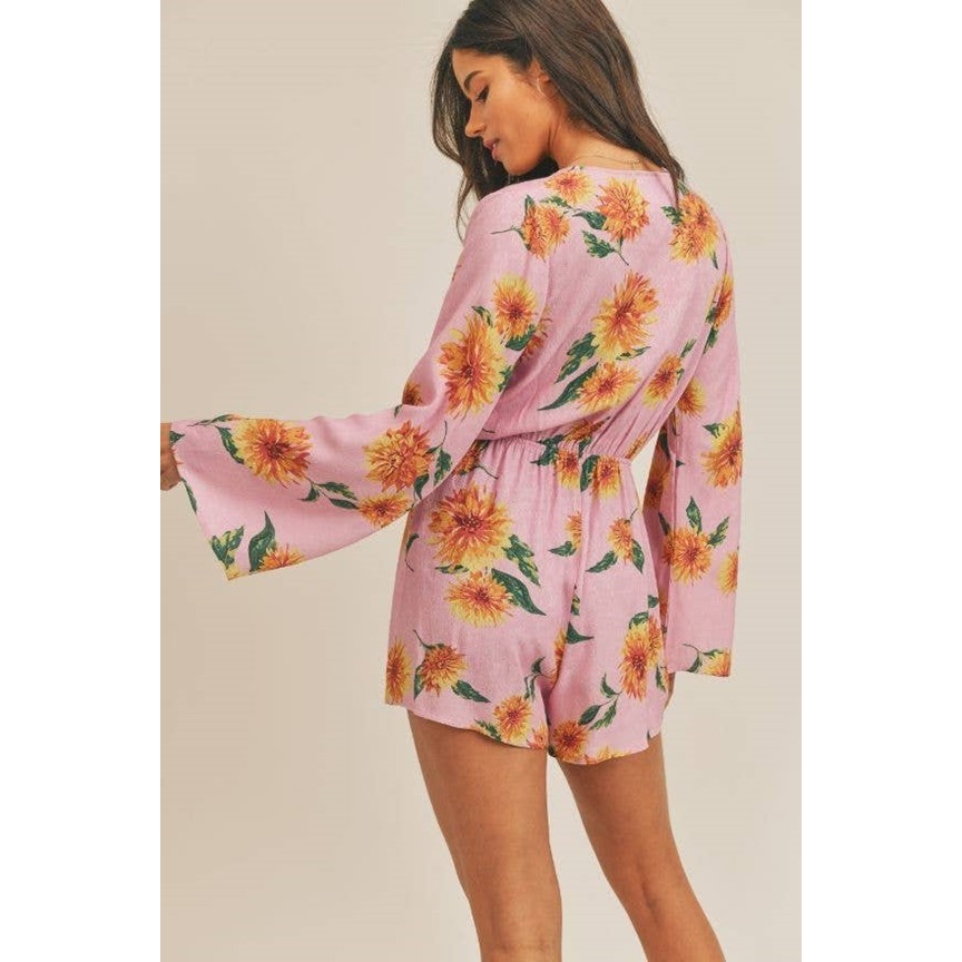 Rio Shorts Romper (Pink)