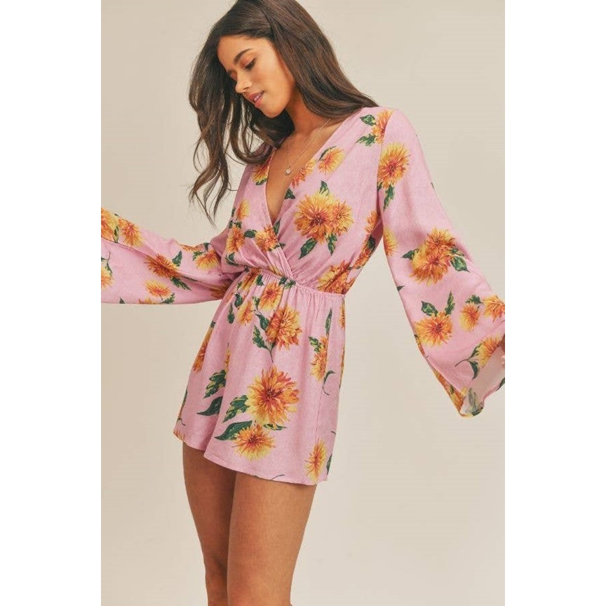 Rio Shorts Romper (Pink)