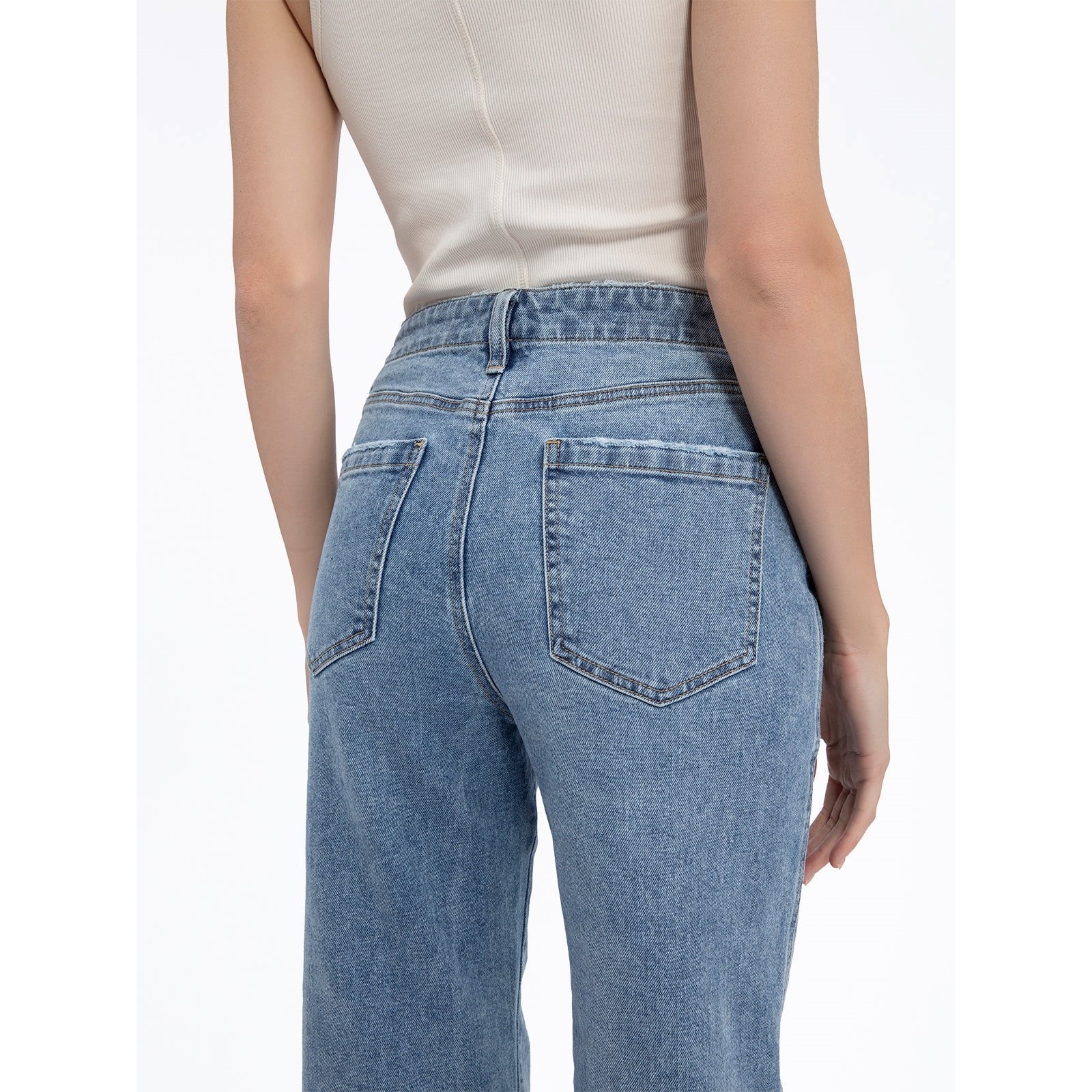 Vacation Crop Denim (Retro Wash)