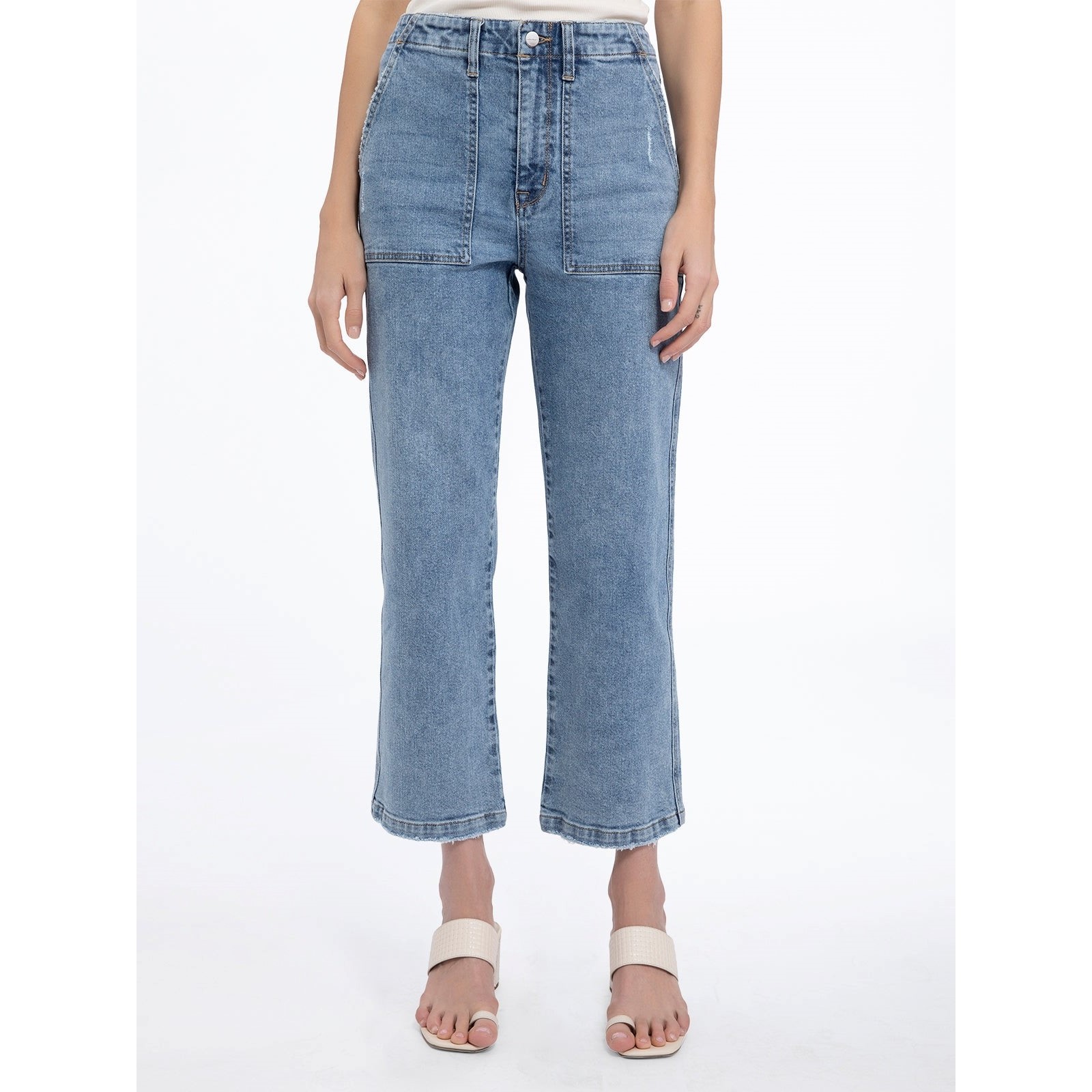 Vacation Crop Denim (Retro Wash)