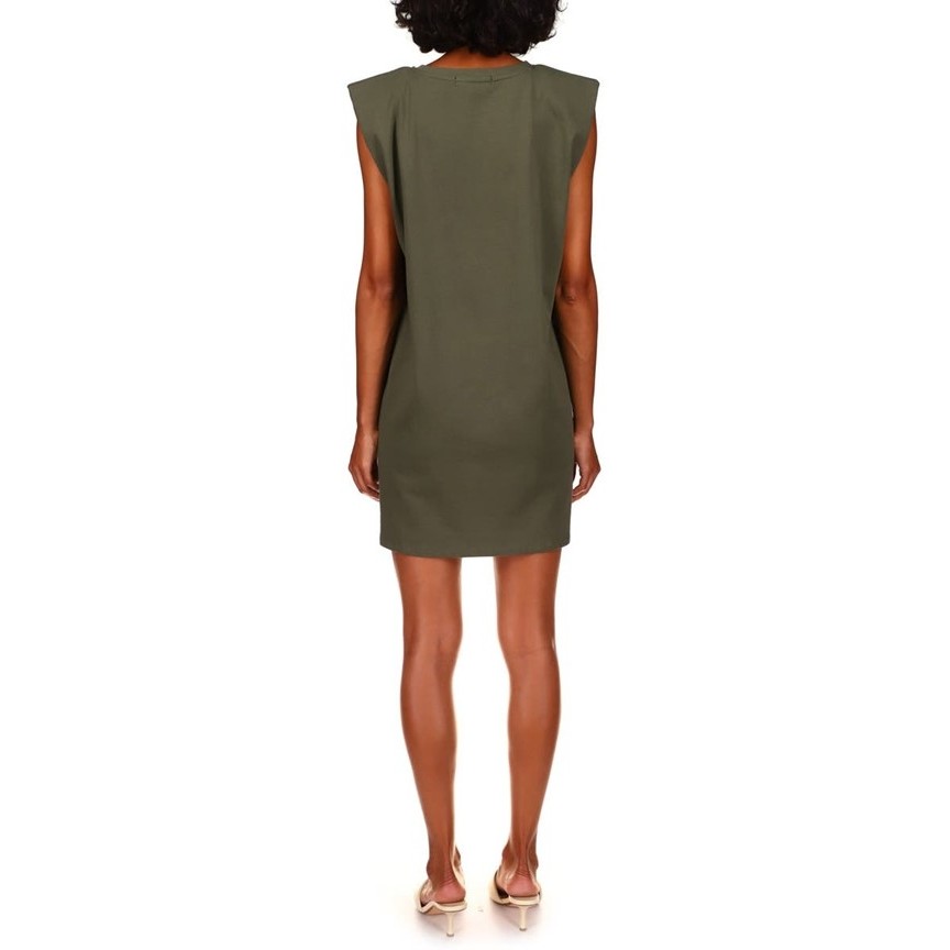 Shoulder Pad Dress (Hiker Green)