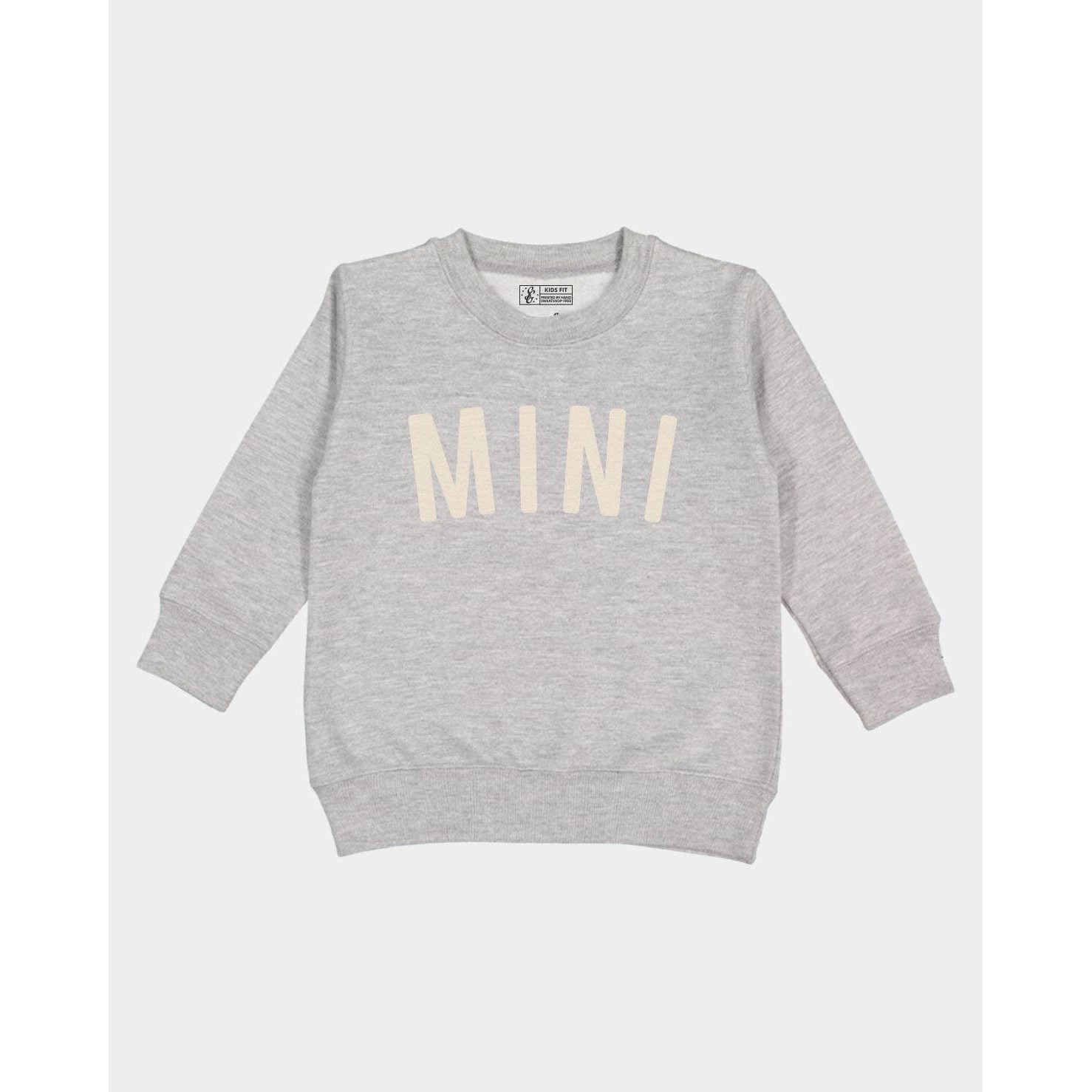 Mini Kids Pullover Sweatshirt (Grey)