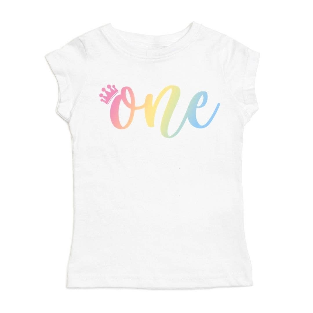 Birthday Girl Rainbow S/S Tee (ONE)