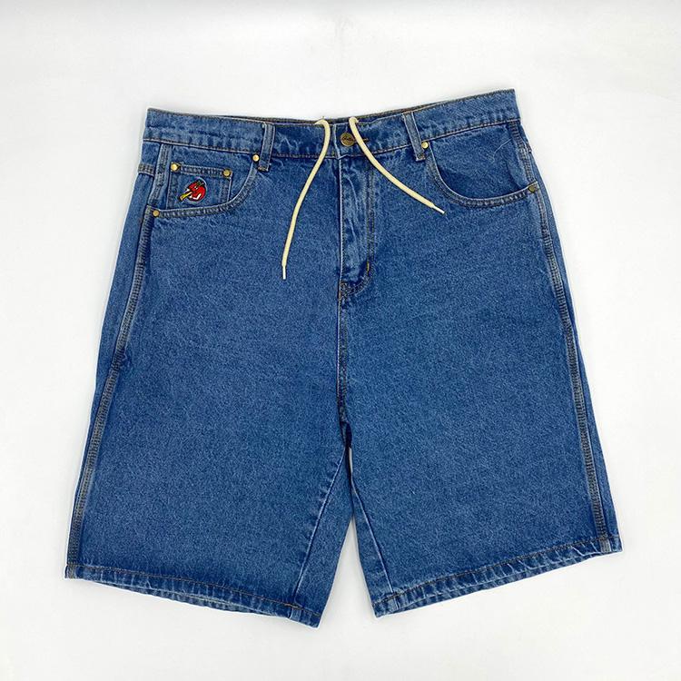 Butter Goods Apple Denim Shorts (Washed Indigo) Mens Shorts at