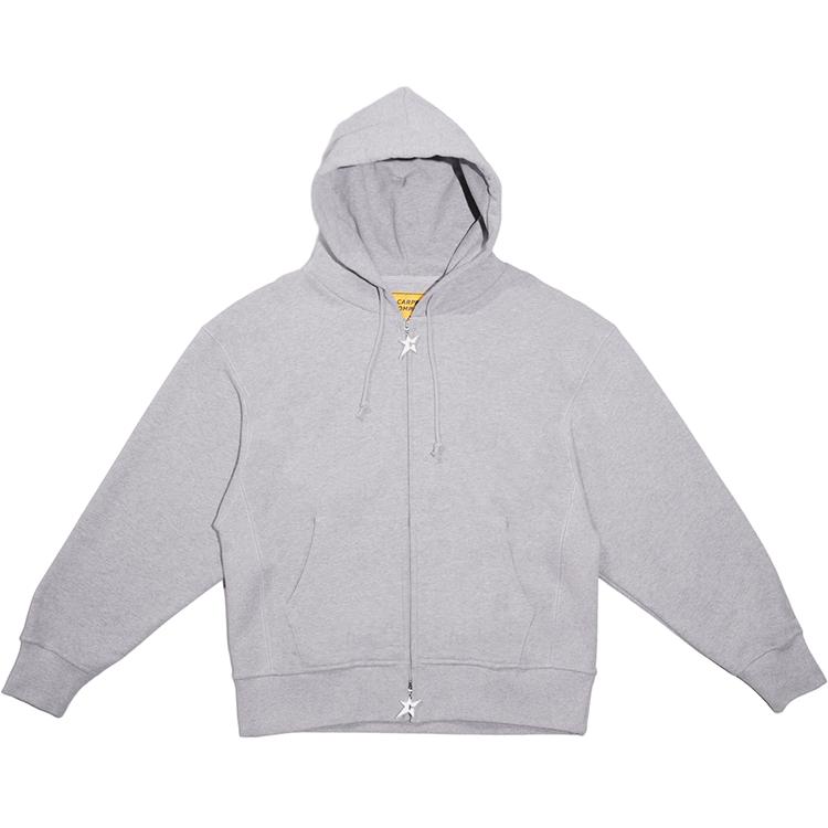 トップス sheller BIG double zip hoodie Dual-Zipper-Hoodie-Washed-