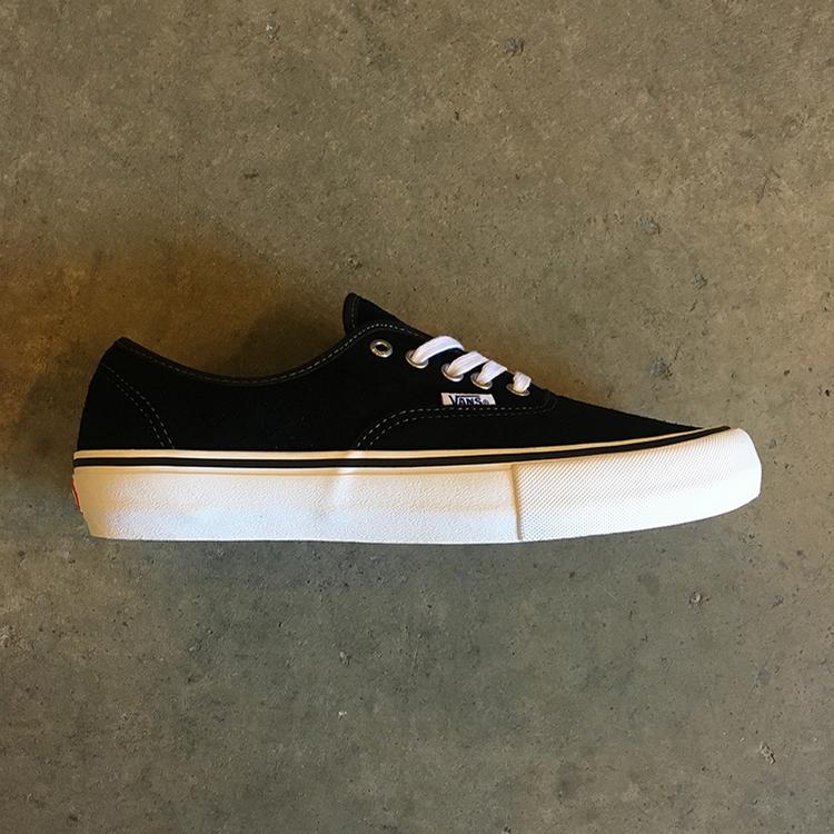 vans authentic pro black white suede