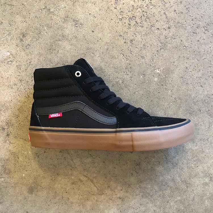 vans sk8 hi black gum