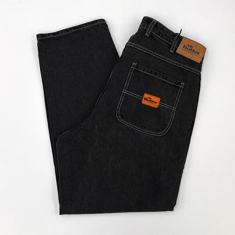Butter Goods Santosuosso Denim Pants (Washed Black) Pants at 