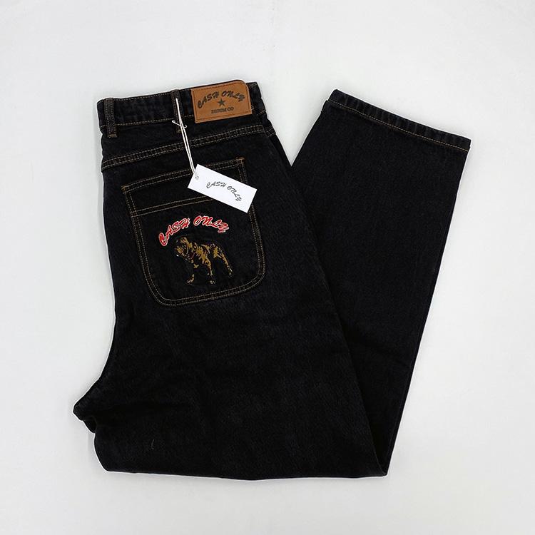 Cash Only Baggy Denim (Washed Black) Pants at Emage Colorado, LLC