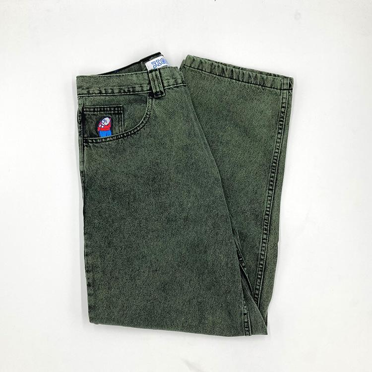 POLAR Big Boy Jeans (Mint/Black) Pants at Emage Colorado, LLC