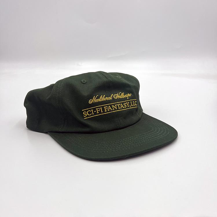Sci-Fi Fantasy Neoliberal Hellscape Hat (Green) Mens Hats at Emage