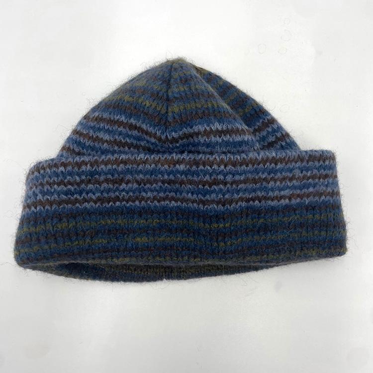 POLAR George Beanie (Blue Green Stripe) Hats at Emage POLAR George Beanie (Blue Green Stripe) Hats at Emage