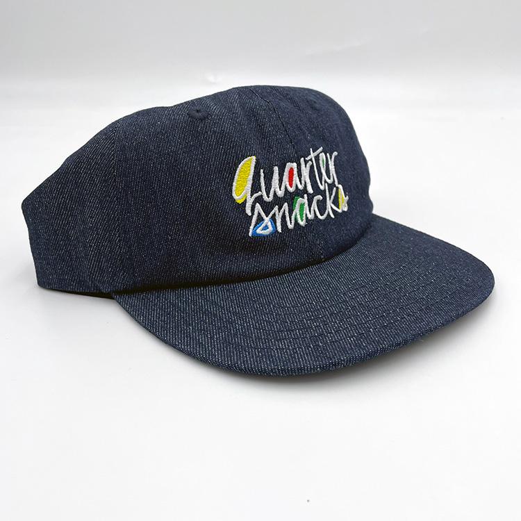 Quartersnacks Pop Art Cap (Denim) Hats at Emage Colorado, LLC