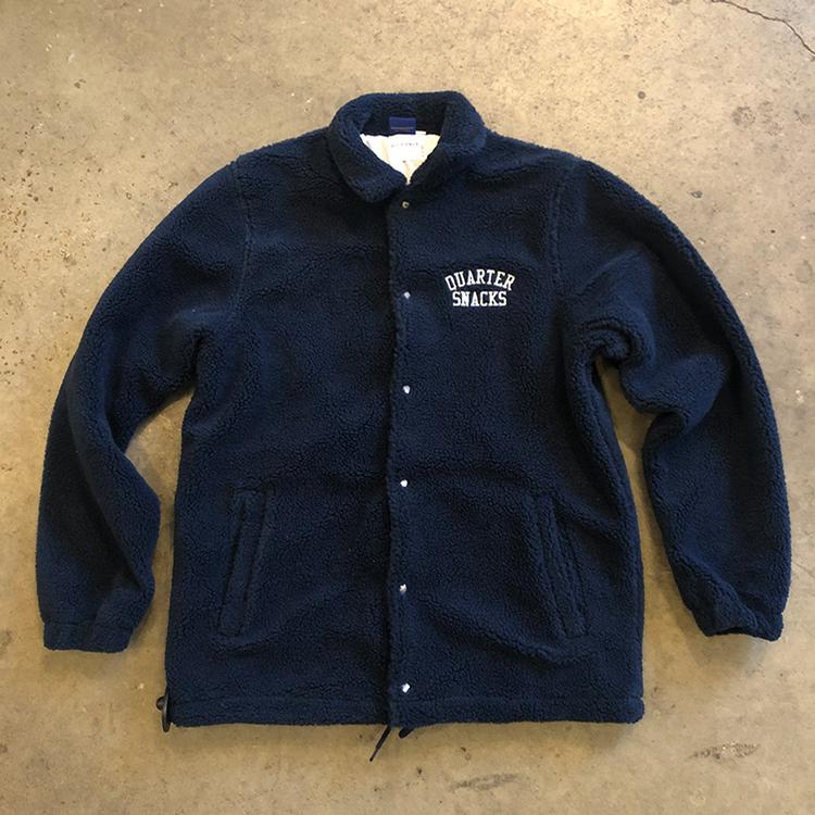 Verpersoonlijking Buitenshuis samenwerken Quartersnacks Chunky Fleece Coach Jacket (Navy) Sweatshirts at Emage  Colorado, LLC