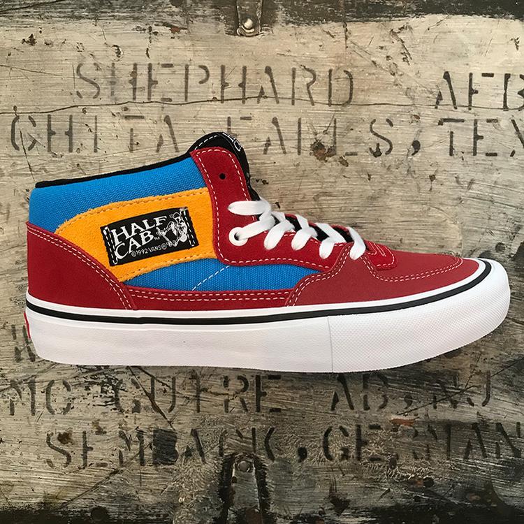 vans half cab pro red