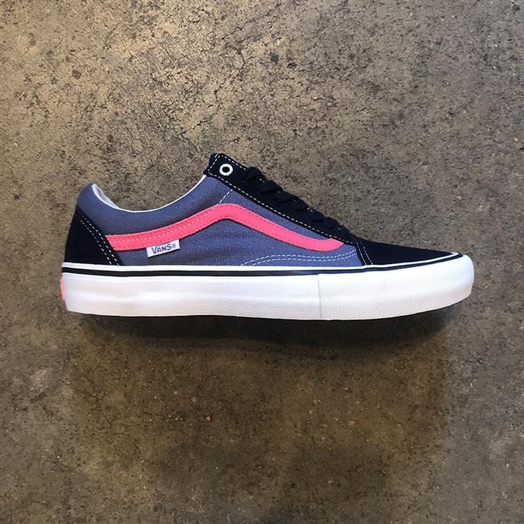 vans old skool pro sky captain pink