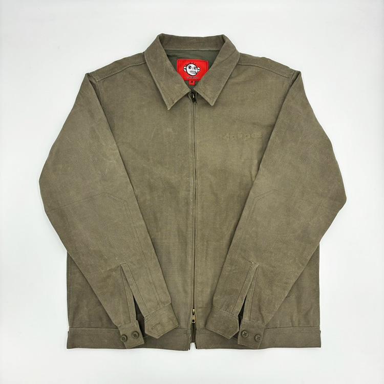 【CARPET COMPANY】 EMBOSSED WORK JACKET White Embossed Work Jacket — Carpet Company
