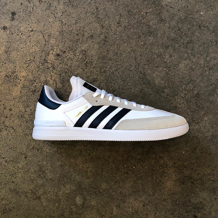 Adidas Samba ADV (White/Navy) Shoes 