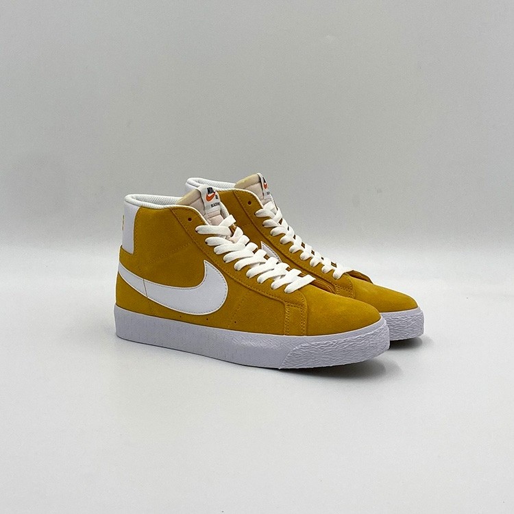 nike blazer white and gold