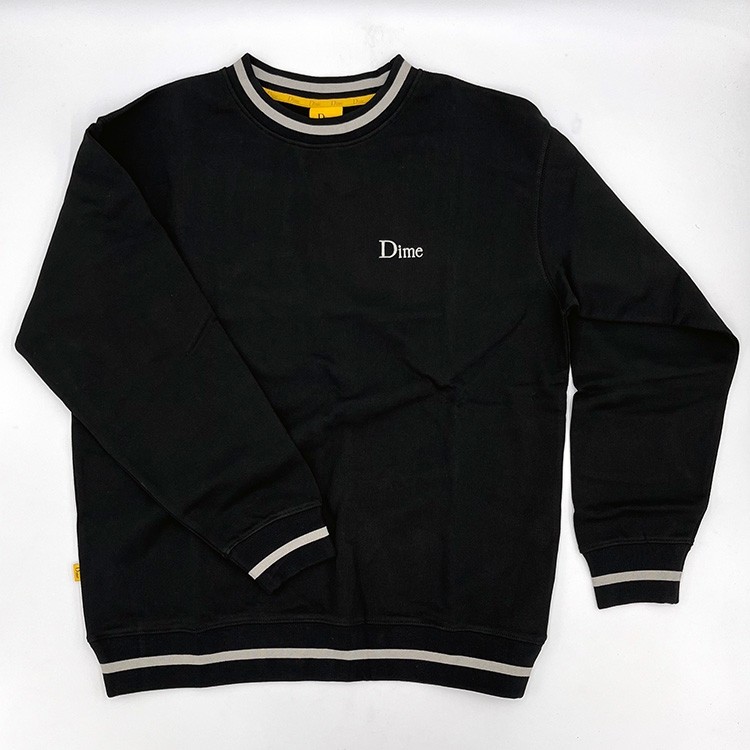 DIME French Terry Crewneck (Black) Sweatshirts at Emage Colorado, LLC