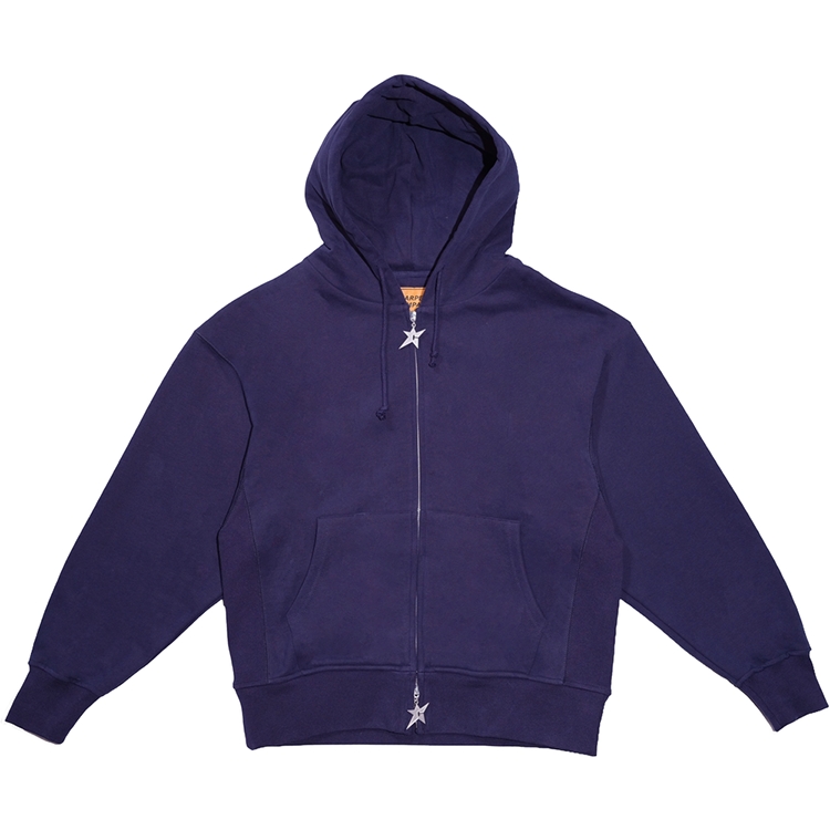 Carpet Big C Star Double Zip Hoodie (Blue) Sweatshirts at