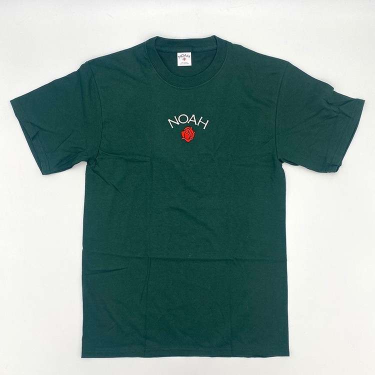 NOAH Rose Core Logo Tee (Dark Green) T-Shirts at Emage