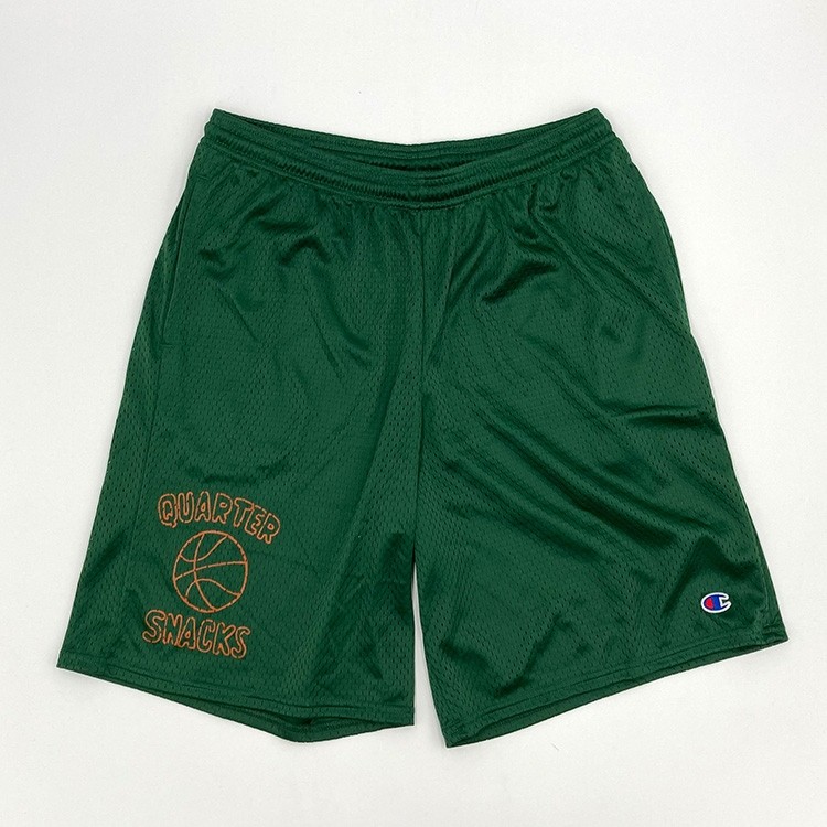 Quartersnacks Ball is Life Mesh Short (Dark Green) Shorts at Emage  Colorado, LLC