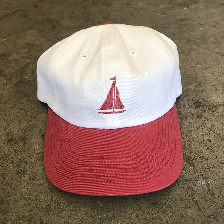Sail Polo Hat (White/Red)