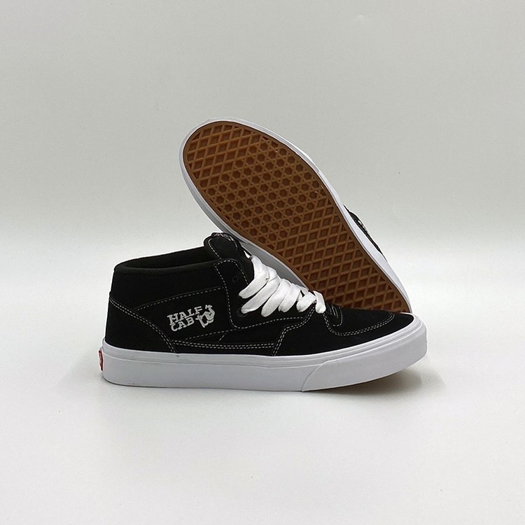 Vans Half Cab (Black) Shoes Mens at Emage Colorado, LLC