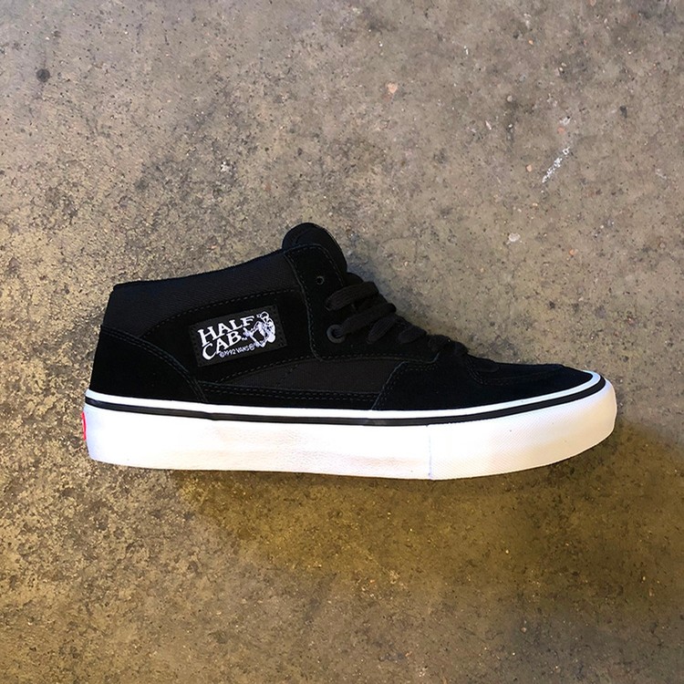 vans half cab pro black white