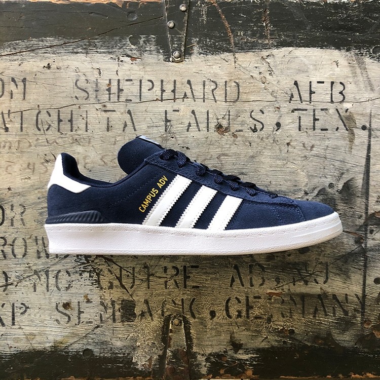 Adidas Campus (Navy/White) Shoes Mens at Emage LLC