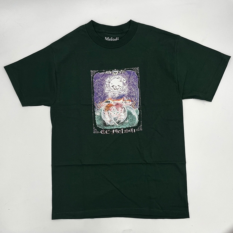 EC Melodi Cemetery Tee (Dark Green) Mens T-Shirts at Emage 