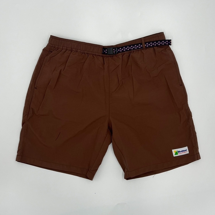 【BUTTER GOODS】 Equipment Shorts, Brown Warped Boardshorts, Brown – Butter Goods