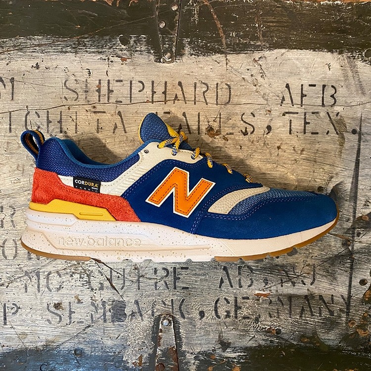 new balance blue yellow