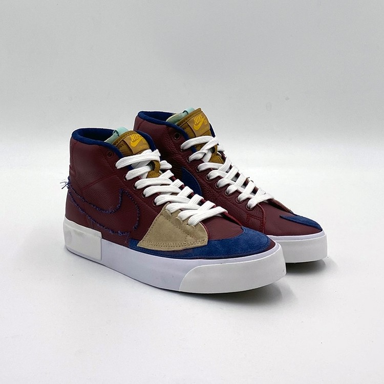 nike sb zoom blazer mid edge white navy