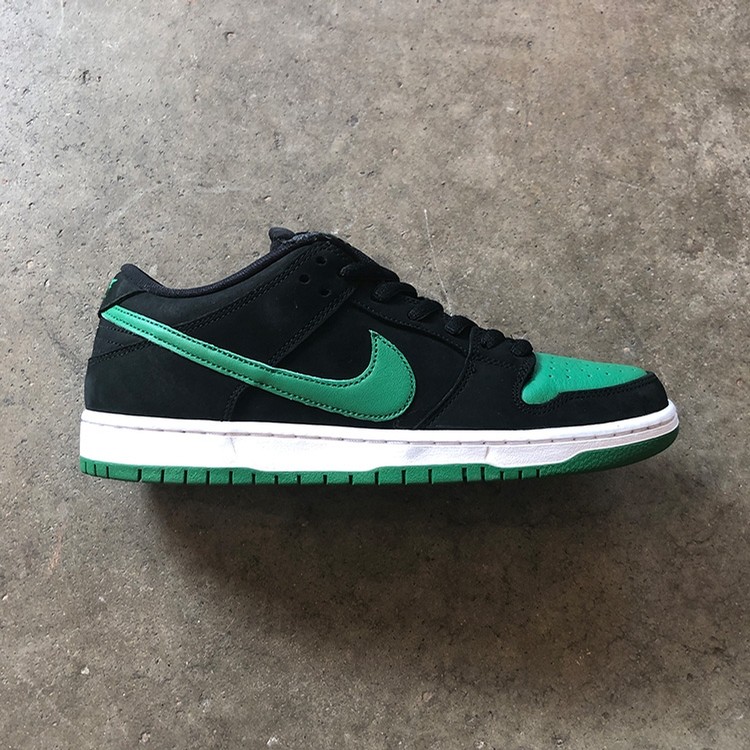 Nike SB Dunk Low Pro (Black/Pine Green) Shoes Mens at Emage