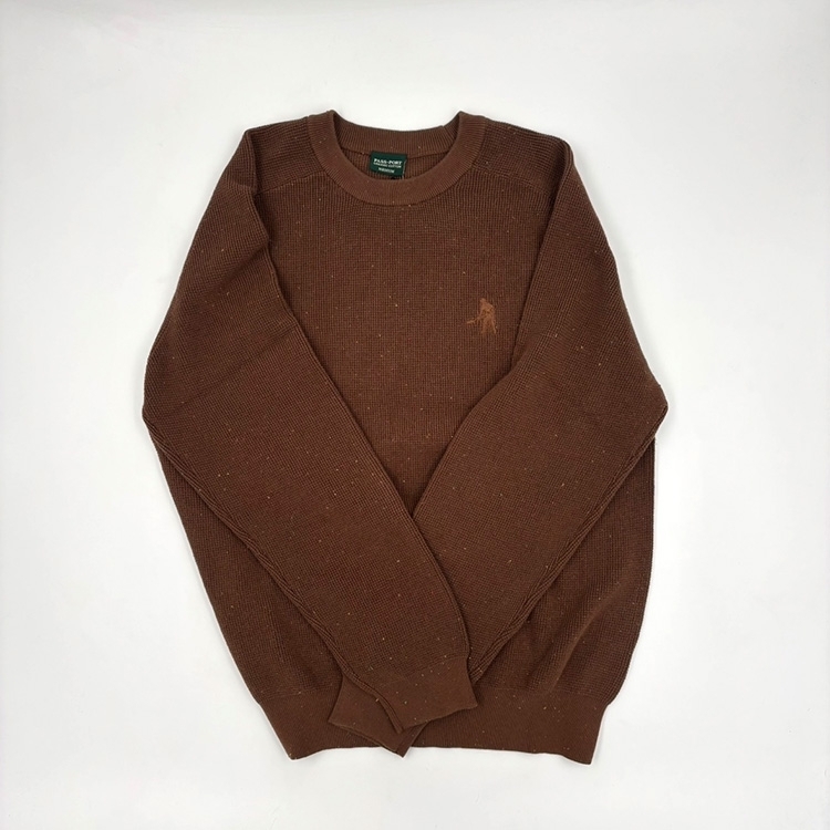 Speckled Knit Sweater (Brown)