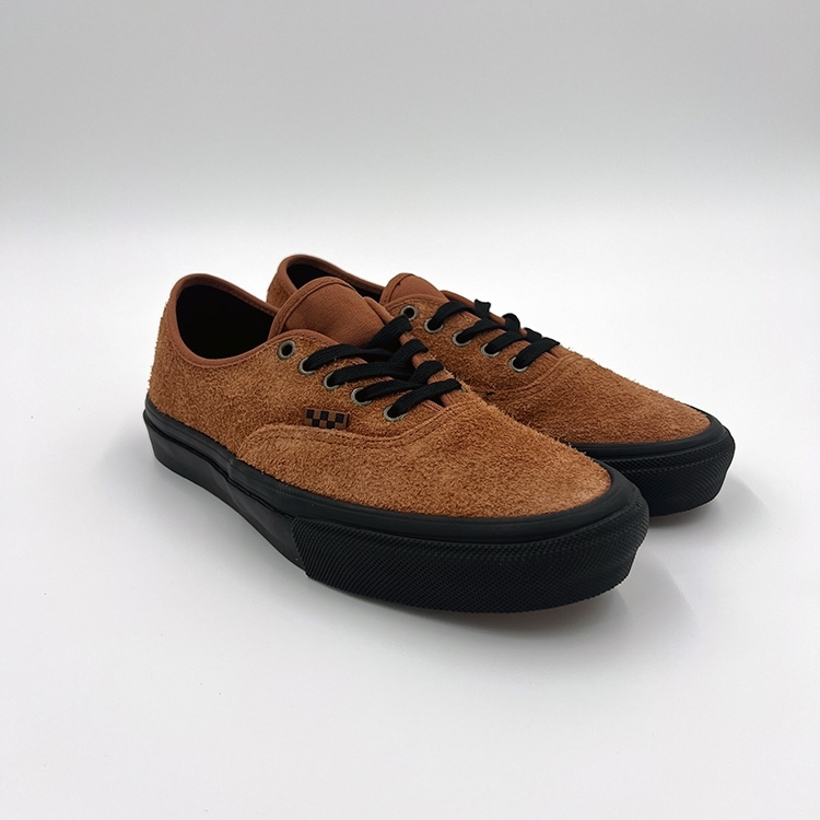 【VANS】 ★ HAIRY SUEDE SKATE AUTHENTIC ★ BROWN Vans Skate Authentic (Hairy Suede Black/Rust) Mens at Emage