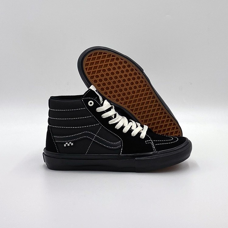 vans skate sk8 hi shoes black black