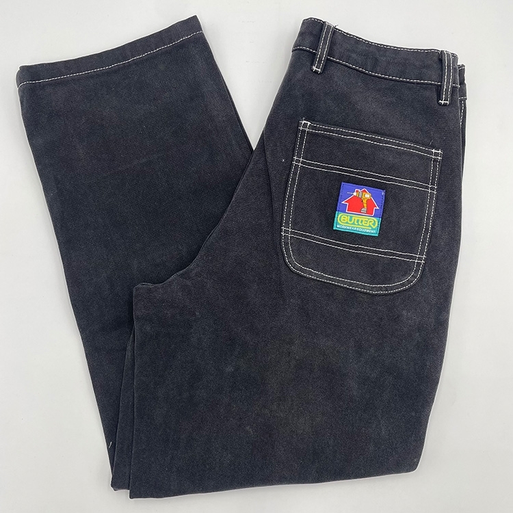 【BUTTER GOODS】 Work Double Knee Pants - Washed Black Butter Goods Work Double Knee Pants Washed Black - Orchard