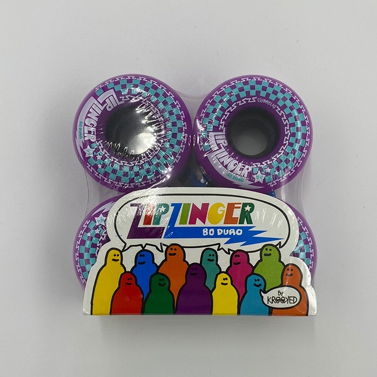 スケートボード KROOKED ZIP ZINGER WHEELS 54mm Krooked Zip Zinger Wheels (54mm) Skate Wheels at Emage Colorado, LLC
