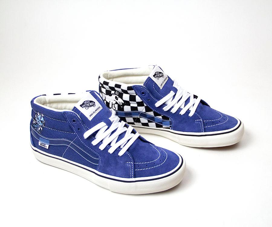 vans sk8 mid navy blue