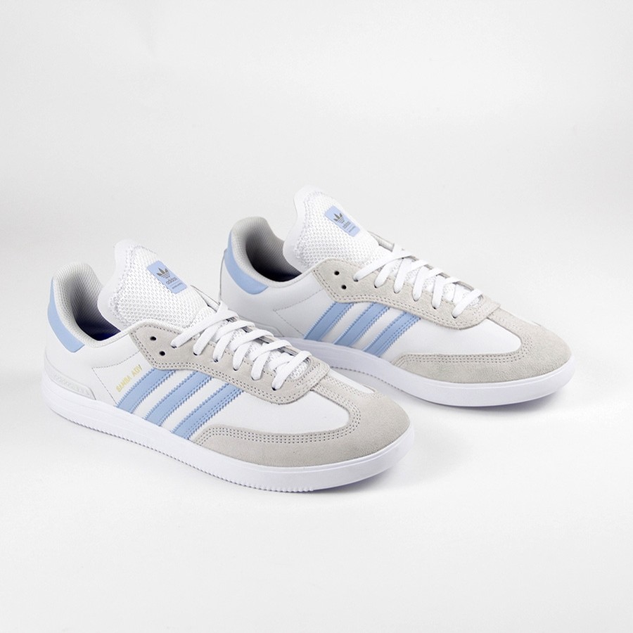 adidas samba white blue